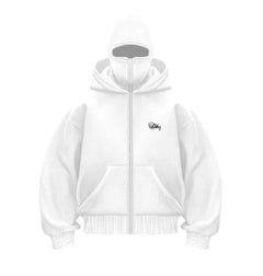 Double Hood Fleece-Lined Sweater