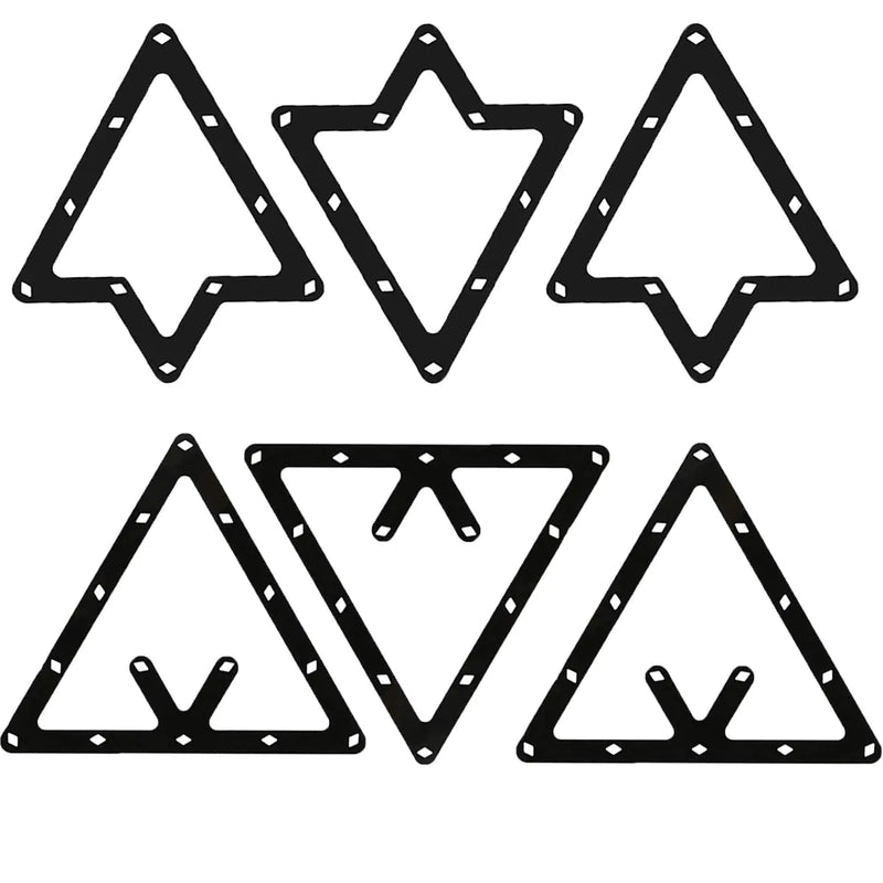 YXCCSE 6 Pcs Magic Ball Rack Magic Rack Sheet Pool Ball Rack Magic Rack Sheet Billiards Ball Rack Holder SheetTriangle Cue Accessories 8 9 and 10 Ball Combo Pack