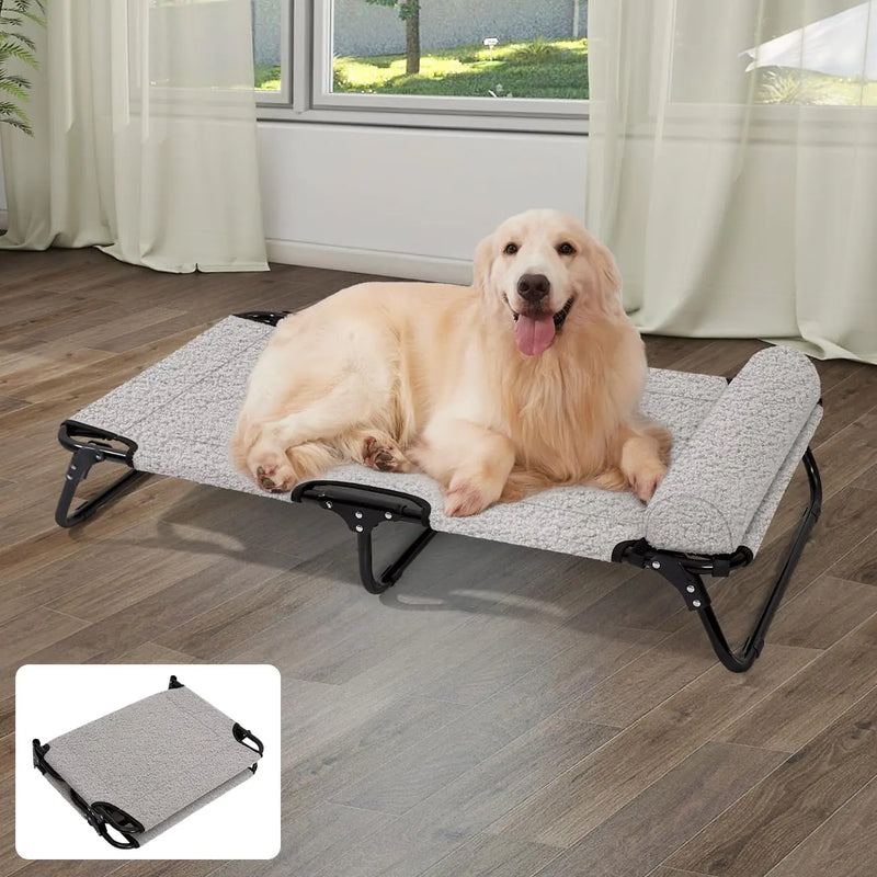 ABE Raised Dog BedElevated Dog BedOutdoor Dog BedDog CotDog Beds Large Sized DogCooling Dog BedOutside Dog Bed Off Ground (X-Large)