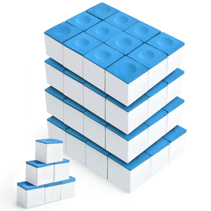 AccEncyc Pool Cue Chalk Pool Stick Chalk Billiard Chalk for Pool Tournaments Home and Bar Sports Game Use (48Pcs)